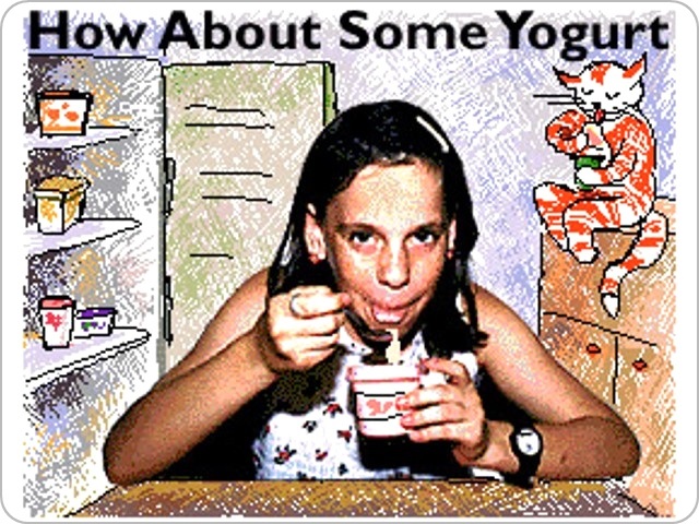 Yogurt - Illustration for educational program